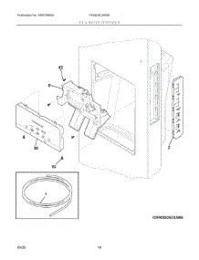 08 - Ice & Water Dispenser parts for Electrolux Refrigerator FRSS2623AWE from AppliancePartsPros.com