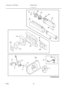 06 - Controls parts for Electrolux Refrigerator FRSS2623AWE from AppliancePartsPros.com