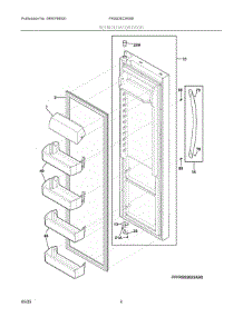 03 - Refrigerator Door parts for Electrolux Refrigerator FRSS2623AWE from AppliancePartsPros.com