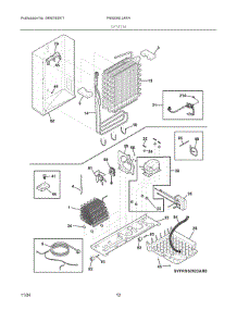 07 - System parts for Electrolux Refrigerator FRSS26L3AFA from AppliancePartsPros.com