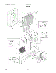 07 - System parts for Electrolux Refrigerator FRSS26L3AFC from AppliancePartsPros.com