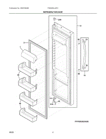 03 - Refrigerator Door parts for Electrolux Refrigerator FRSS26L3AFD from AppliancePartsPros.com