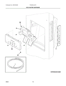 08 - Ice & Water Dispenser parts for Electrolux Refrigerator FRSS26L3AFD from AppliancePartsPros.com