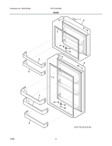 02 - Door parts for Electrolux Refrigerator FRTD1830AB0 from AppliancePartsPros.com