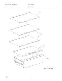 04 - Shelves parts for Electrolux Refrigerator FRTE1622AS from AppliancePartsPros.com