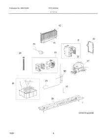 05 - System parts for Electrolux Refrigerator FRTE1622AS from AppliancePartsPros.com
