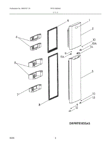 02 - Door parts for Electrolux Refrigerator FRTE1835AS from AppliancePartsPros.com