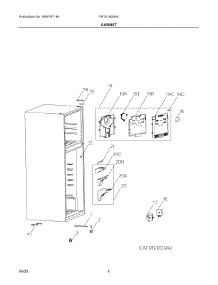 03 - Cabinet parts for Electrolux Refrigerator FRTE1835AV from AppliancePartsPros.com