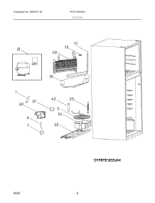 05 - System parts for Electrolux Refrigerator FRTE1835AW from AppliancePartsPros.com