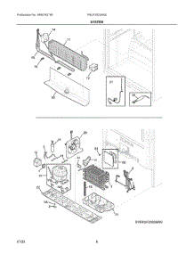04 - System parts for Electrolux Freezer FRUF2020AN0 from AppliancePartsPros.com