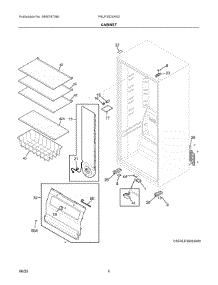 03 - Cabinet parts for Electrolux Freezer FRUF2020AN3 from AppliancePartsPros.com