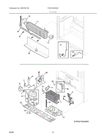 04 - System parts for Electrolux Freezer FRUF2020AW2 from AppliancePartsPros.com