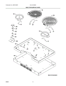 03 - Main Top / Surface Units parts for Electrolux Cooktop GCCE3049AS from AppliancePartsPros.com