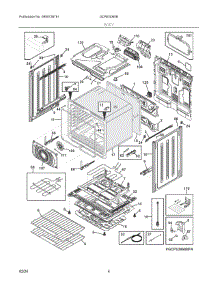 03 - Body parts for Electrolux Range GCFE3060BFB from AppliancePartsPros.com