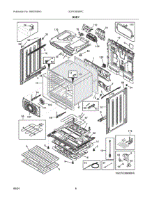 03 - Body parts for Electrolux Range GCFE3060BFC from AppliancePartsPros.com