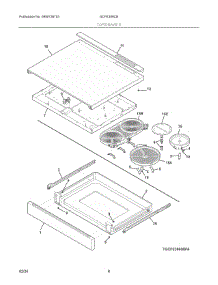 04 - Top / Drawer parts for Electrolux Range GCFE306CBFB from AppliancePartsPros.com
