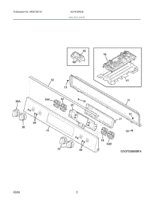 02 - Backguard parts for Electrolux Range GCFE306CBFB from AppliancePartsPros.com