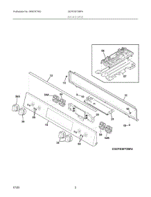 02 - Backguard parts for Electrolux Range GCFE3070BFA from AppliancePartsPros.com
