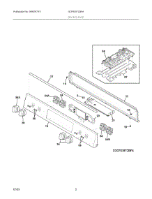 02 - Backguard parts for Electrolux Range GCFE307CBFA from AppliancePartsPros.com