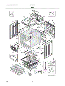 04 - Body parts for Electrolux Range GCFG3060BFA from AppliancePartsPros.com