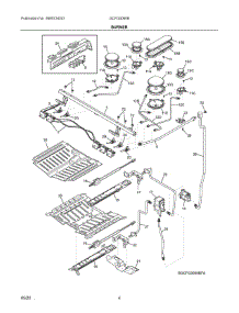 03 - Burner parts for Electrolux Range GCFG3060BFA from AppliancePartsPros.com