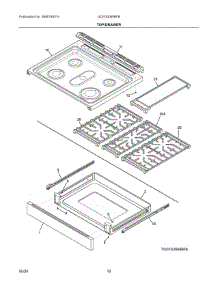 05 - Top / Drawer parts for Electrolux Range GCFG3060BFB from AppliancePartsPros.com