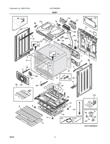 03 - Body parts for Electrolux Range GCFI3060BFA from AppliancePartsPros.com