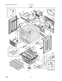 03 - Body parts for Electrolux Range GCFI306CBFA from AppliancePartsPros.com