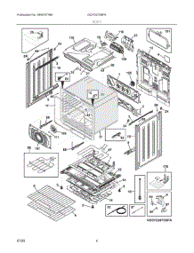 03 - Body parts for Electrolux Range GCFI3070BFA from AppliancePartsPros.com