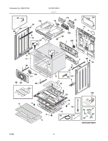 03 - Body parts for Electrolux Range GCFI307CBFA from AppliancePartsPros.com