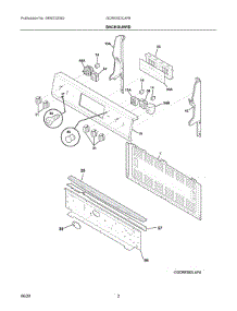 02 - Backguard parts for Electrolux Range GCRE302CAFB from AppliancePartsPros.com