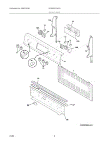 02 - Backguard parts for Electrolux Range GCRE302CAFG from AppliancePartsPros.com