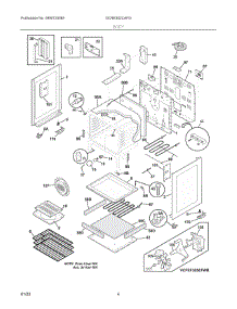 03 - Body parts for Electrolux Range GCRE302CAFG from AppliancePartsPros.com