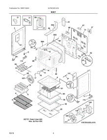 03 - Body parts for Electrolux Range GCRE302LAFA from AppliancePartsPros.com