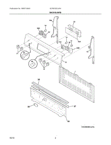 02 - Backguard parts for Electrolux Range GCRE302LAFA from AppliancePartsPros.com