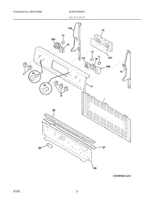 02 - Backguard parts for Electrolux Range GCRE3038AFH from AppliancePartsPros.com