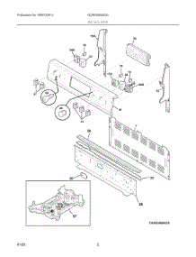 02 - Backguard parts for Electrolux Range GCRE3060ADG from AppliancePartsPros.com