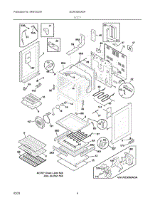 03 - Body parts for Electrolux Range GCRE3060ADH from AppliancePartsPros.com