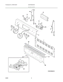 02 - Backguard parts for Electrolux Range GCRE3060ADH from AppliancePartsPros.com