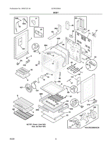 03 - Body parts for Electrolux Range GCRE3060AFC from AppliancePartsPros.com