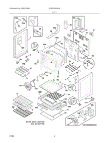 03 - Body parts for Electrolux Range GCRE3060AFH from AppliancePartsPros.com