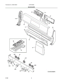 02 - Backguard parts for Electrolux Range GCRE3060BDA from AppliancePartsPros.com