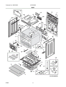 03 - Body parts for Electrolux Range GCRE3060BFA from AppliancePartsPros.com