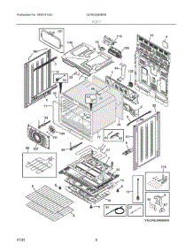 03 - Body parts for Electrolux Range GCRE3060BFB from AppliancePartsPros.com