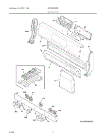 02 - Backguard parts for Electrolux Range GCRE3060BFB from AppliancePartsPros.com