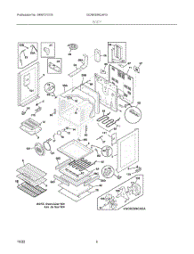 03 - Body parts for Electrolux Range GCRE306CAFG from AppliancePartsPros.com