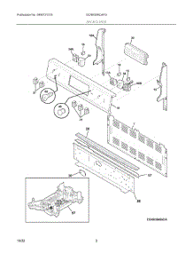 02 - Backguard parts for Electrolux Range GCRE306CAFG from AppliancePartsPros.com