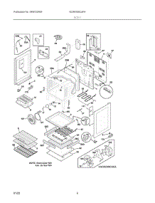 03 - Body parts for Electrolux Range GCRE306CAFH from AppliancePartsPros.com