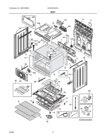 03 - Body parts for Electrolux Range GCRE306CBFA from AppliancePartsPros.com