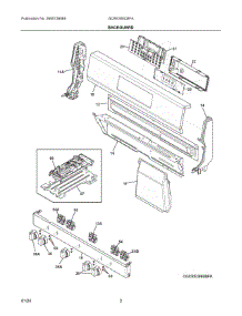 02 - Backguard parts for Electrolux Range GCRE306CBFA from AppliancePartsPros.com